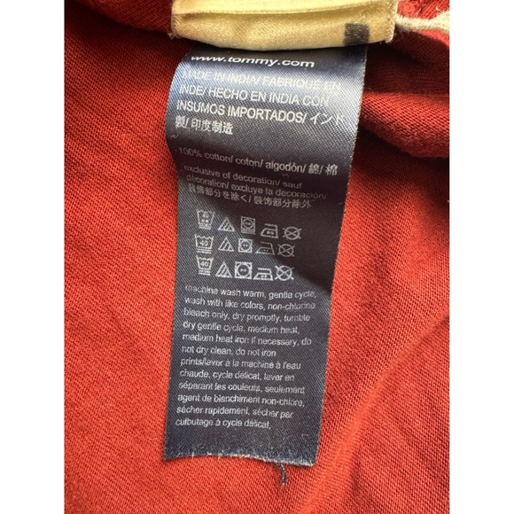 Tommy Hilfiger Mens XXL T-Shirt Short Sleeve Casual‎ Top in Red - Picture 4 of 4